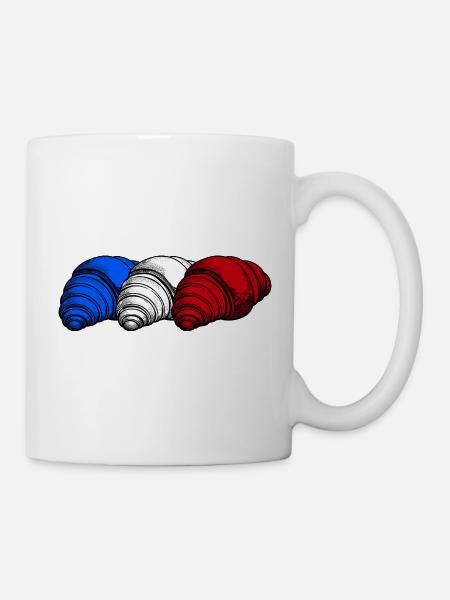 Frankreich Croissants - Tasse - Weiß