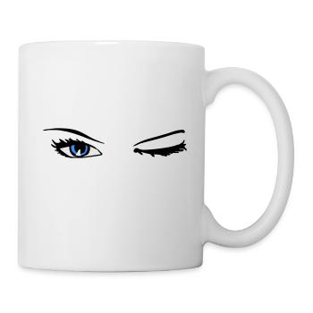 Sexy Eyes , Sexy Augen - Tasse - Weiß - Rechts