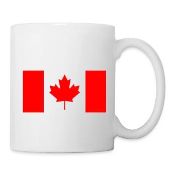 Canada Canada flag banner - Mug - white - Right