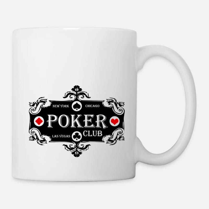 poker club - Mug blanc - blanc