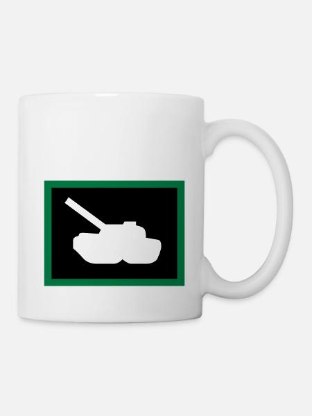 Panzer / tank (2c) - Tasse - Weiß