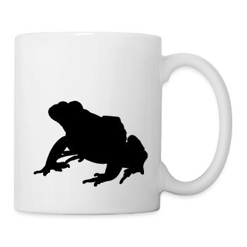 Kröte - Tasse - Weiß - Rechts
