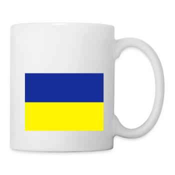 fahne_ukraine - Tasse - Weiß - Rechts