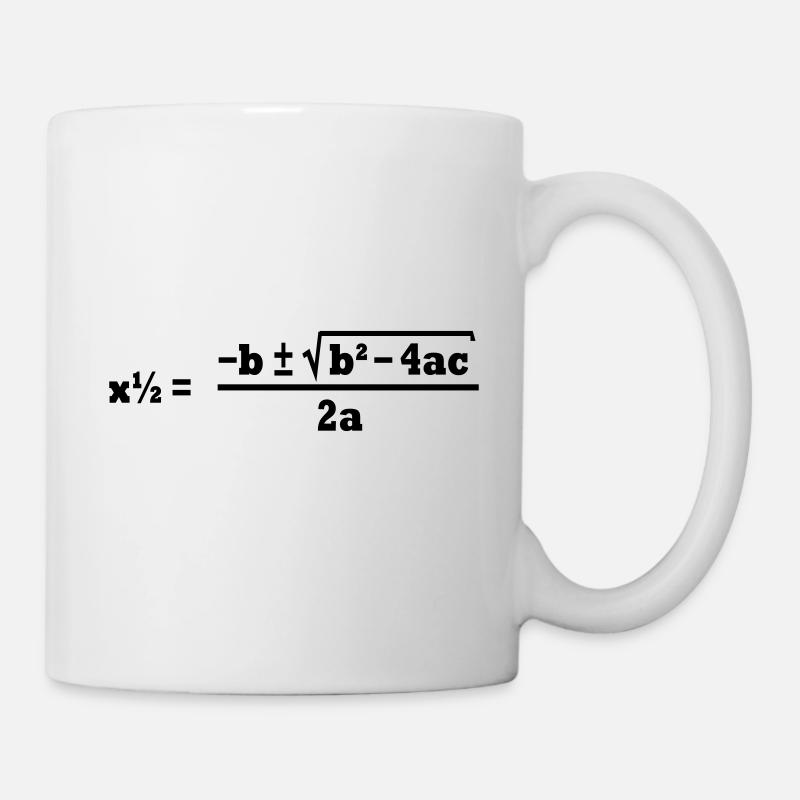 formule quadratique - Mug blanc - blanc