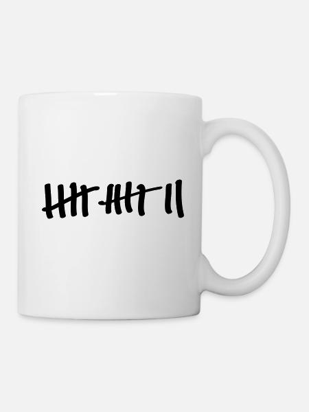 12 apostel strichliste - Tasse - Weiß