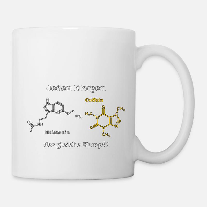 melatonin_vs_coffein_2_mp - Tasse - Weiß