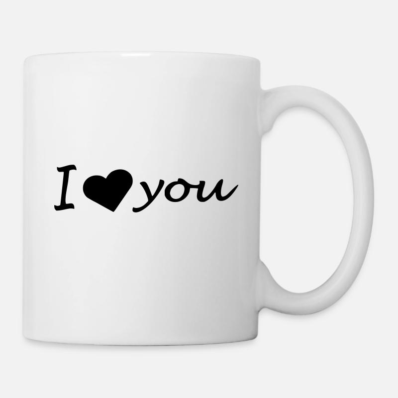 I love you - Tasse - Weiß