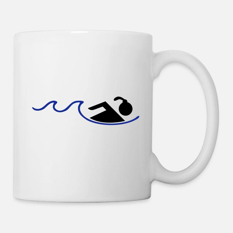 swimming - Mug - white