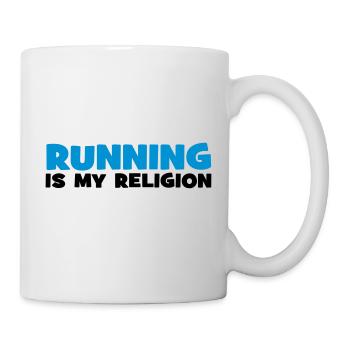 running - Tasse - Weiß - Rechts