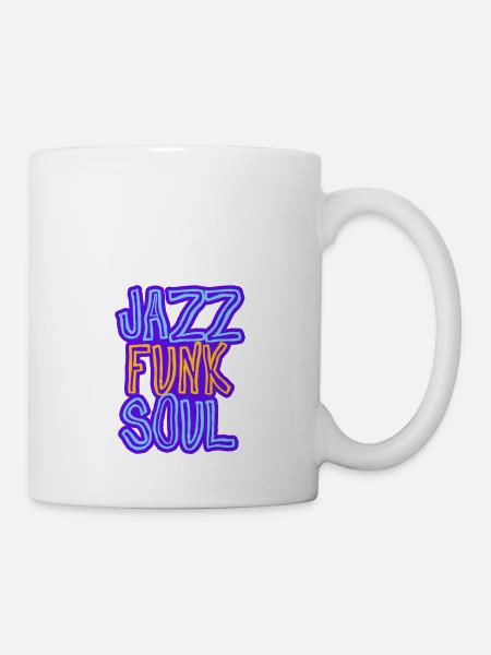 Jazz, Funk, Soul - Mug - white