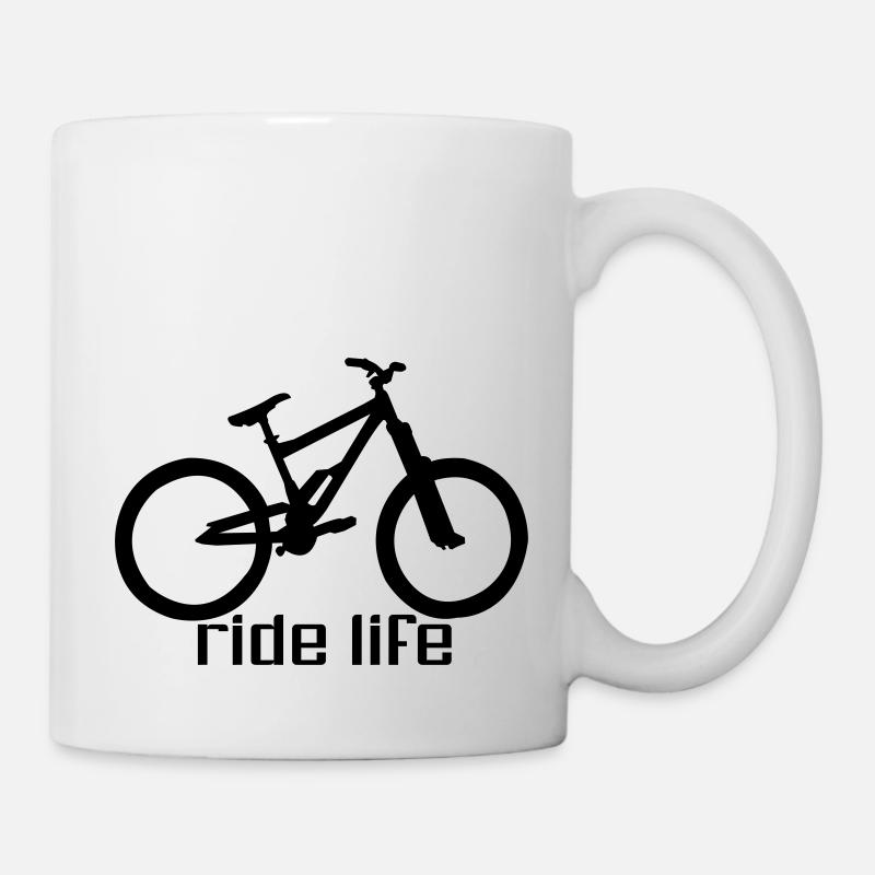 MTB Ridelife - Tasse - Weiß