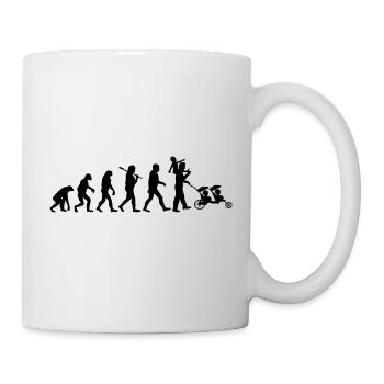 evolution daddy famille nombreuse - Mug blanc - blanc - Droite