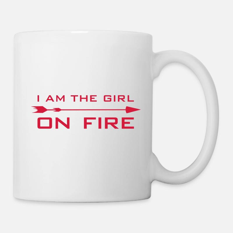 I am the girl on fire - Mug - white