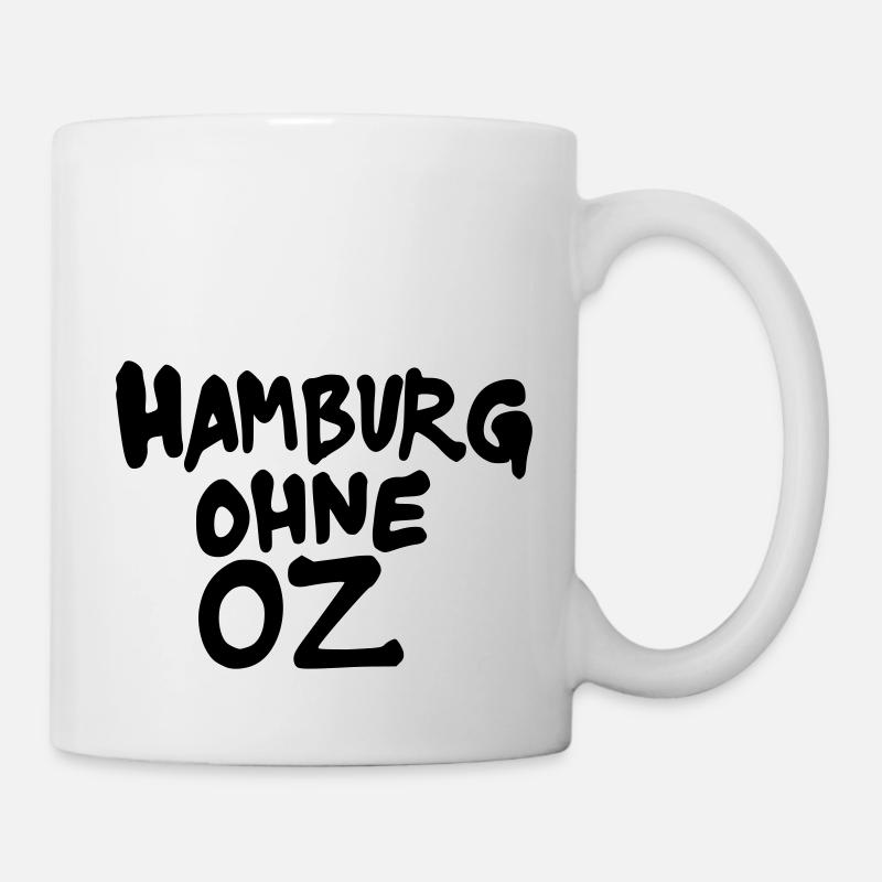 hamburg ohne OZ-smiley - Tasse - Weiß