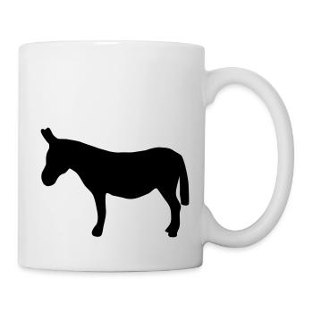 âne - Mug blanc - blanc - Droite