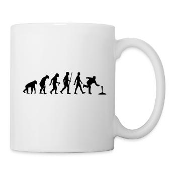 Evolution Stockschiessen - Tasse - Weiß - Rechts