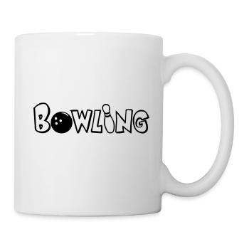 Bowling - Tasse - Weiß - Rechts