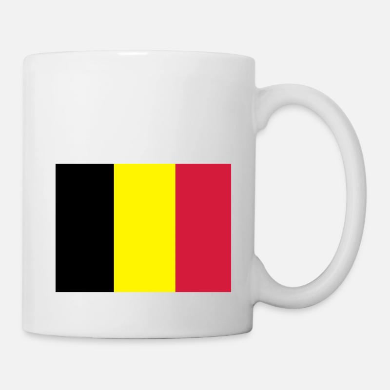 drapeau belge - Mug blanc - blanc