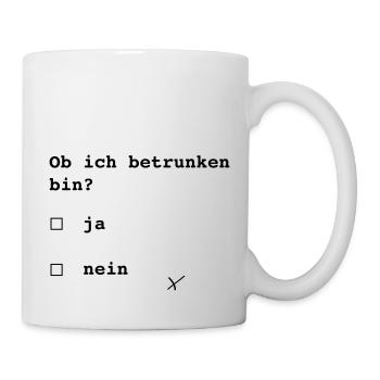 Party - Tasse - Weiß - Rechts