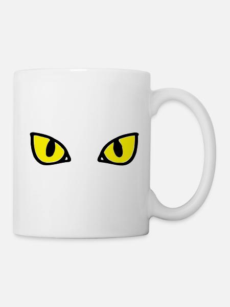 Cat's eyes - Tasse - Weiß