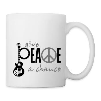 give_ peace_a_chance - Tasse - Weiß - Rechts