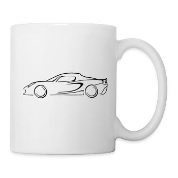 Lotus Elise Silhouette - Tasse - Weiß - Rechts