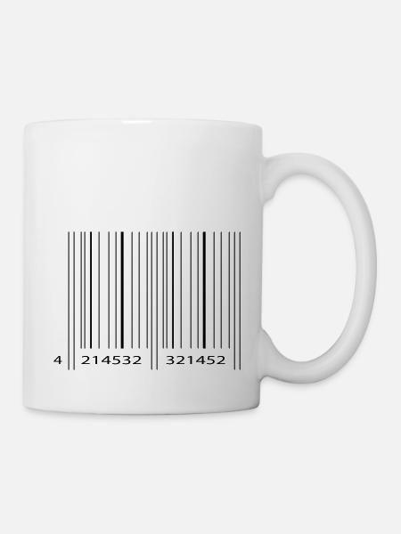 strichcode2 - Tasse - Weiß