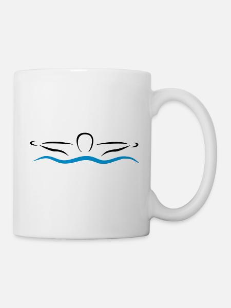 schwimmen - Mug - white