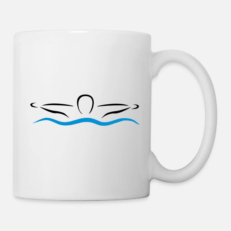 schwimmen - Mug - white
