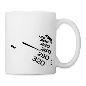 compteur vitesse - Mug blanc - blanc - Droite