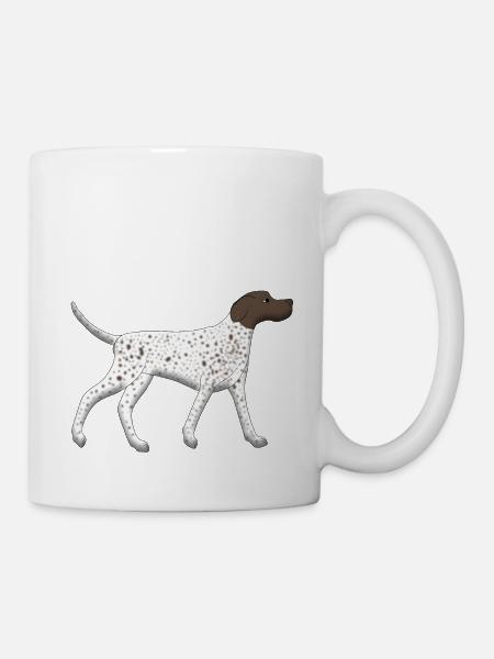 Pointer rennt - Tasse - Weiß