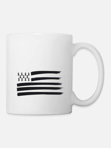 GWENN-HA-DU TRASHY - Bretagne - Breizh - Bzh - Mug blanc - blanc