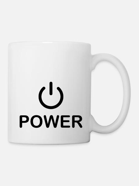 power_symbol - Tasse - Weiß