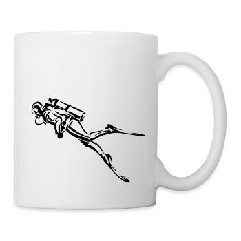 diving - Tasse - Weiß - Rechts