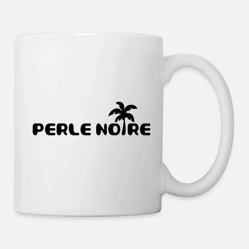 Perle Noire Palmier BXL ai - Mug blanc - blanc