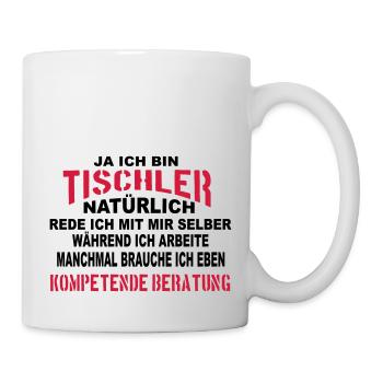 Tischler Beratung - Tasse - Weiß - Rechts