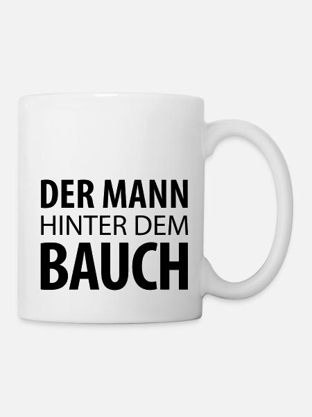 Der Mann hinter dem Bauch (dh) - Tasse - Weiß
