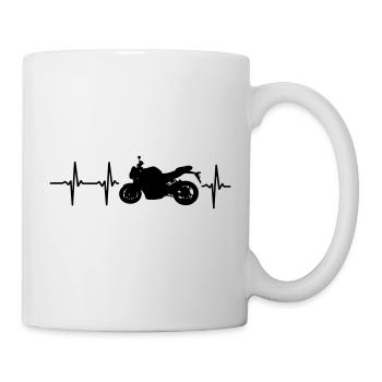 MY HEART BEATS FOR MOTORCYCLES - Mug - white - Right