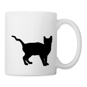 katze - Tasse - Weiß - Rechts