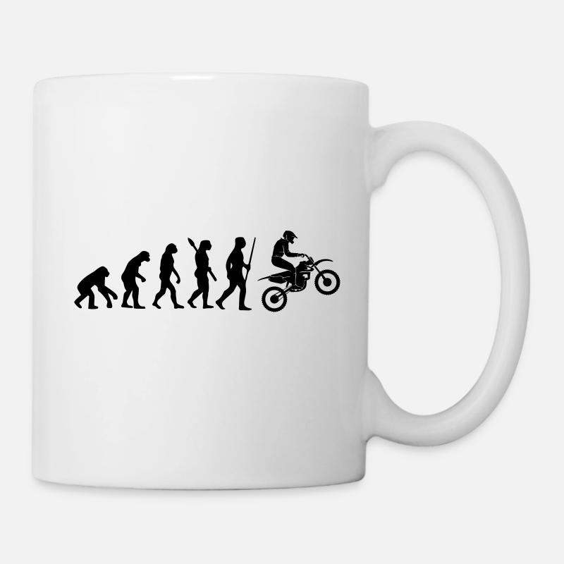 EVOLUTION DE LA MOTO - Mug blanc - blanc