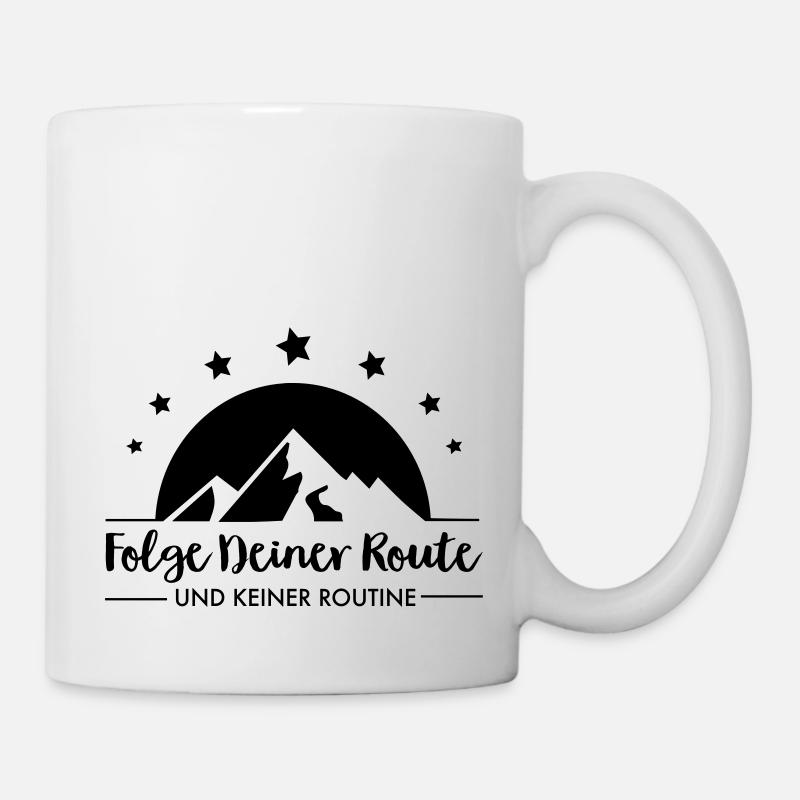 wandern - Tasse - Weiß