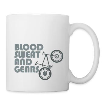 Bike - blood sweat & gears - Mug - white - Right