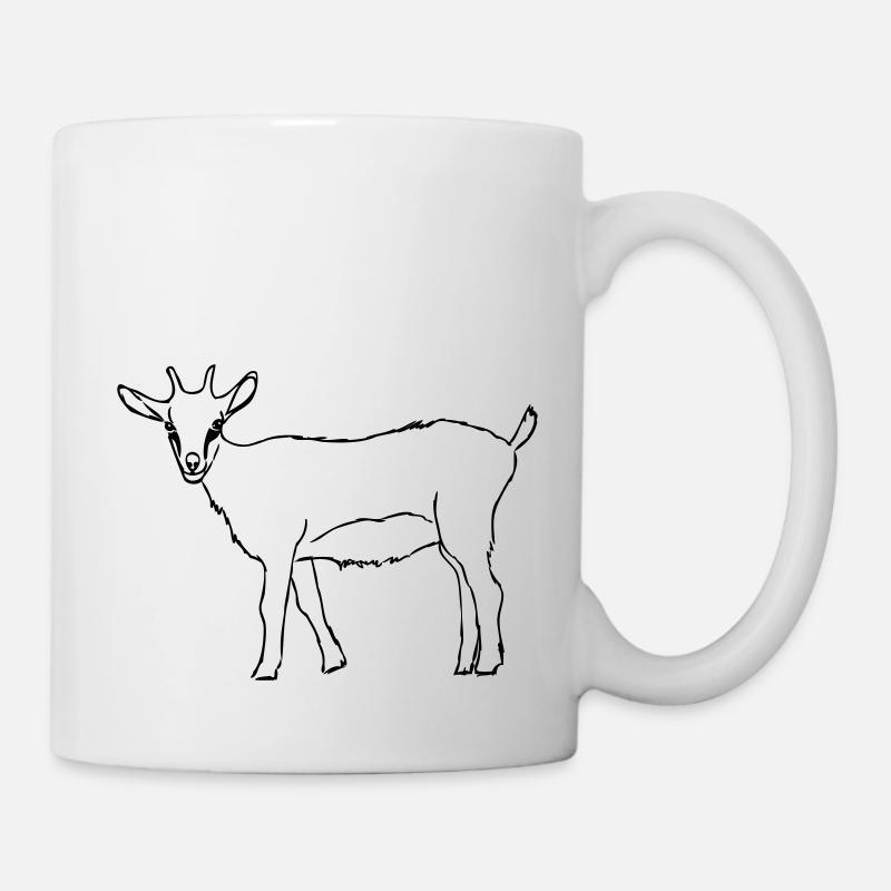 Ziege - Tasse - Weiß