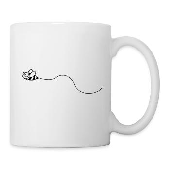 biene_1c - Mug blanc - blanc - Droite