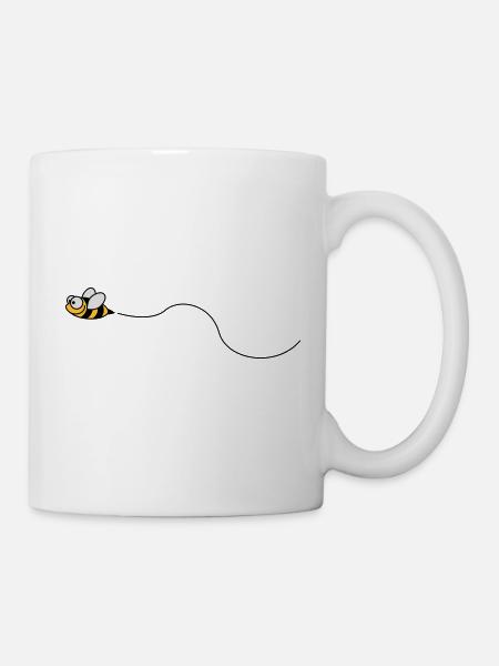 biene_3c - Tasse - Weiß