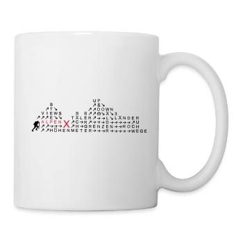 AlpenX_wandern - Tasse - Weiß - Rechts