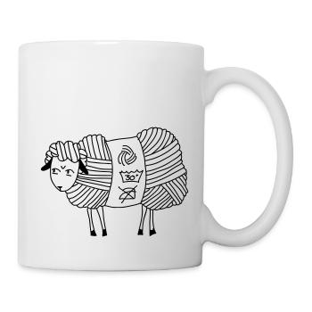 Angry Woolly Sheep - Tasse - Weiß - Rechts