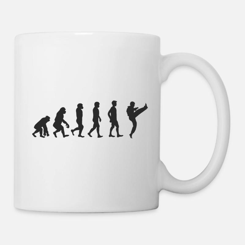 Evolution Karate - Tasse - Weiß