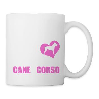 Cane Corso - Frau liebt - Tasse - Weiß - Rechts