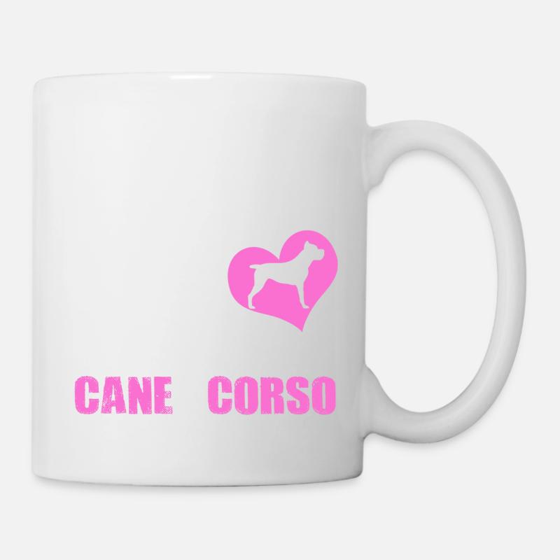 Cane Corso - Frau liebt - Tasse - Weiß